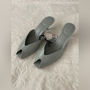 NWT Zara Patent Effect Sandals